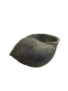 Schelp  XL slak grijs 44x32x24 cm