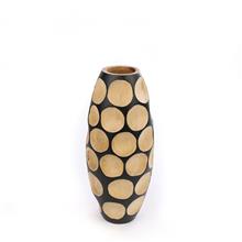 vaas naturel dots15x35cm