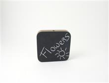 vaasje krijtbord 15x15x1,5cm