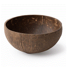 Cocos bowl  naturel 11x11x7cm