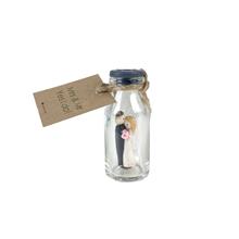 Flesje Bruid & Bruidegom 2x6cm (10x)