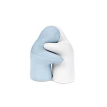 Peper&zout stel keramiek blauw/wit 7,5 cm