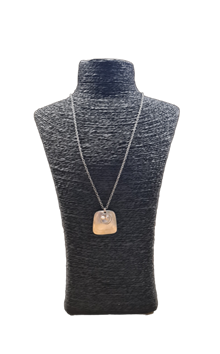 Ketting met naamplaatje zilver