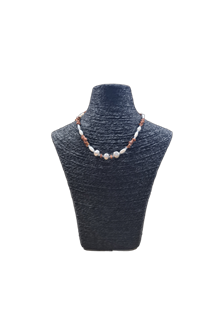 ketting zilver tijgeroog blue42cm