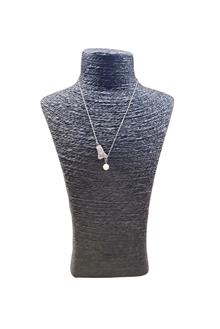 Ketting boom zilver met parel