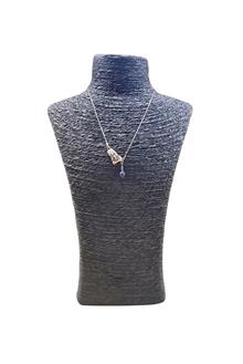 Ketting boom met lapis steen zilver