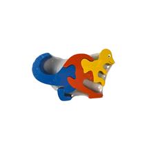 Puzzel NT dino dik blauw 5