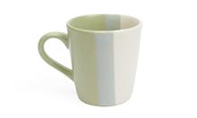 Mok keramiek beige & groen