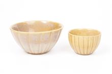 Kom keramiek zandgeel S